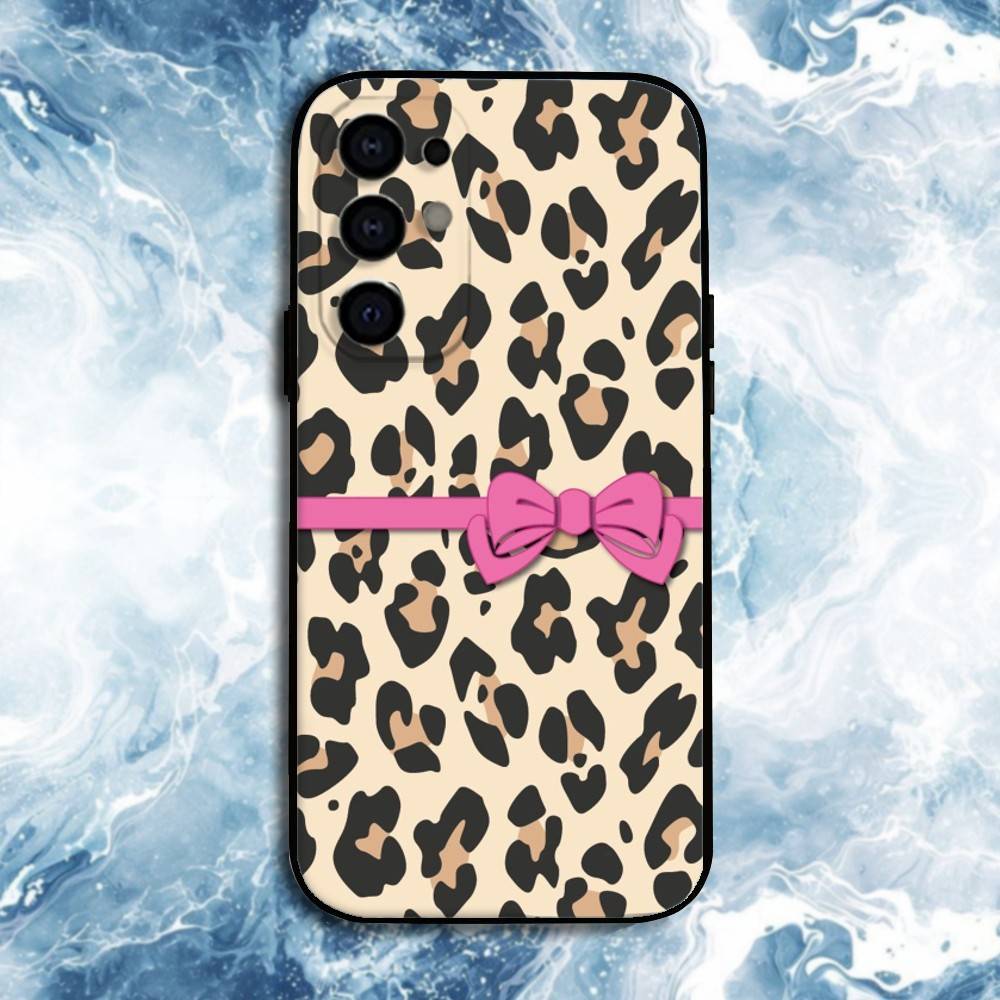 Leopard Print Pattern Phone Case For Samsung S25,S24,S23,S22,S21,S20,Plus,Fe,Lite,Others Black Cover