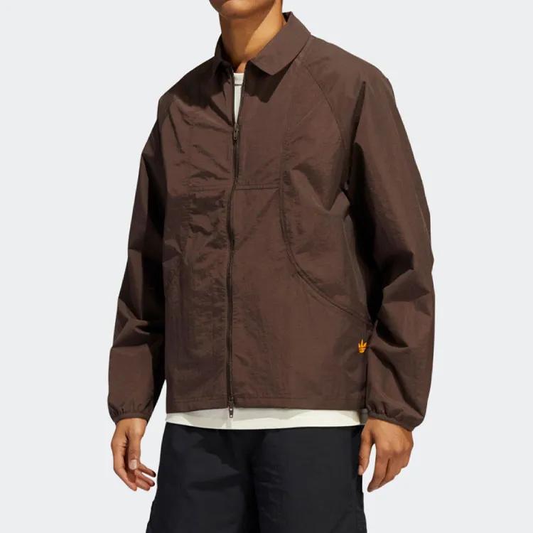 Adidas Originals Jackets Unisex Umber Lapel Moderate Workwear (Unisex) Jackets HA1282