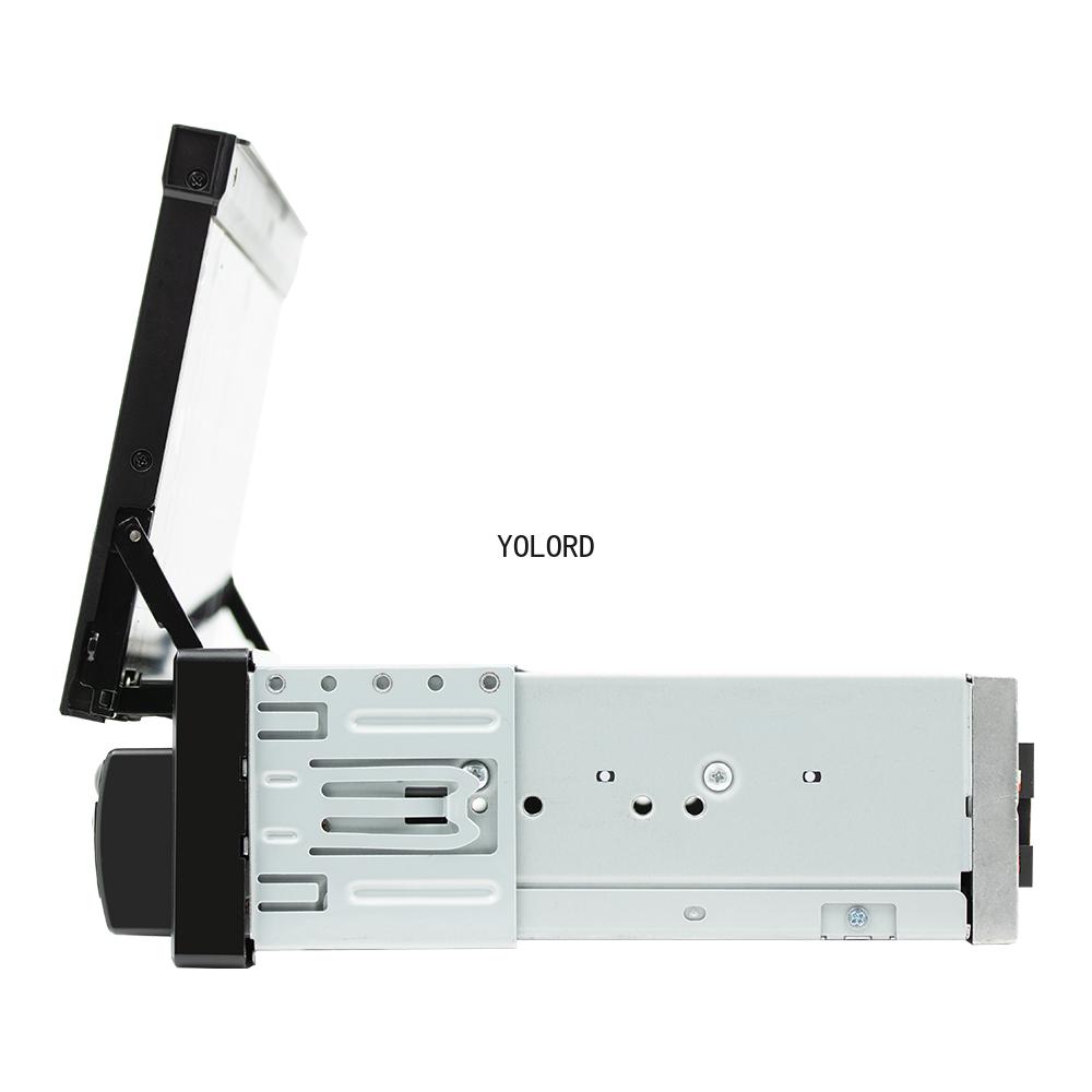 1 Din 7-inch Car Radio Touch Screen Bluetooth MP5 Player TF USB TYPE-C Interface Colorful Lights Reversing Rear View