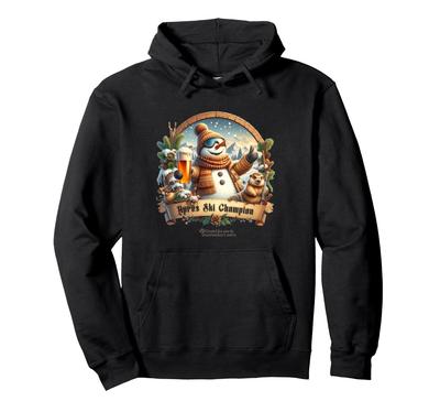 Ski Champion Schneemann Hoodie mit Bierglas Après