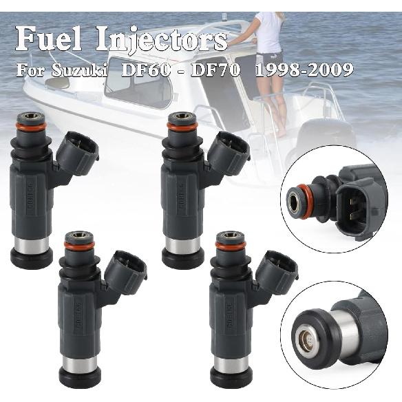 

4 шт. топливные форсунки подходят для Suzuki DF60 - DF70 1998-2009, топливная форсунка заменяет 15710-66D00, CDH-166 1PCS