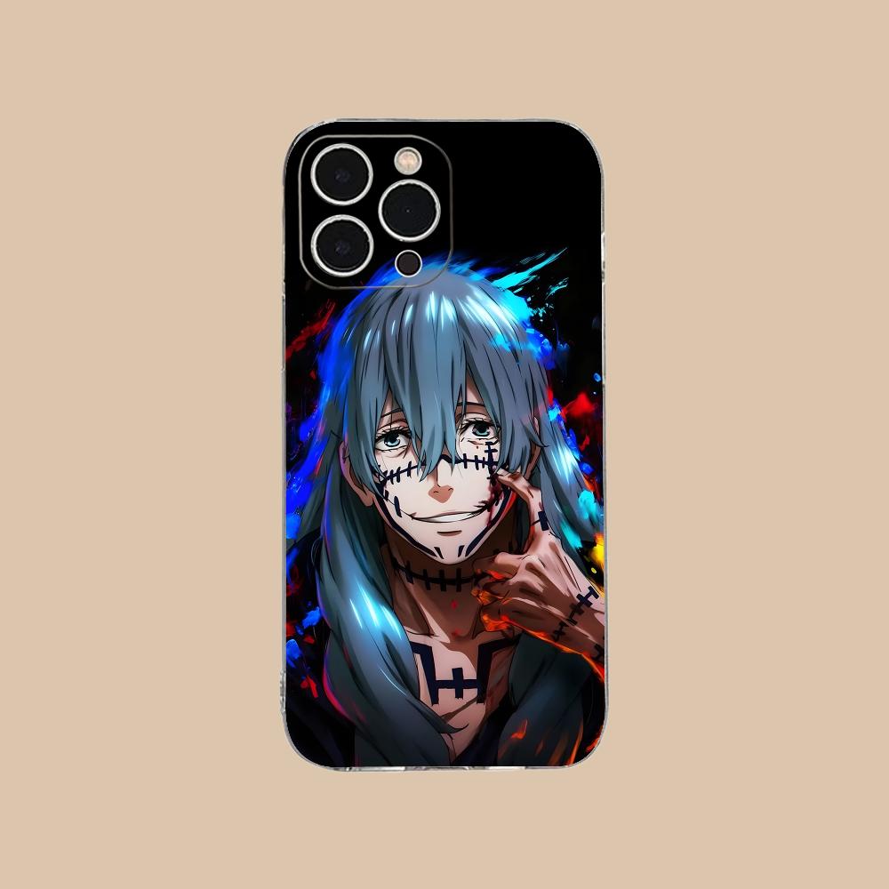 JJK Mahito Phone Case for iPhone 17 16 15 14 13 12 11 X XR XS Air Pro Max Plus Mini Soft TPU Clear Cover
