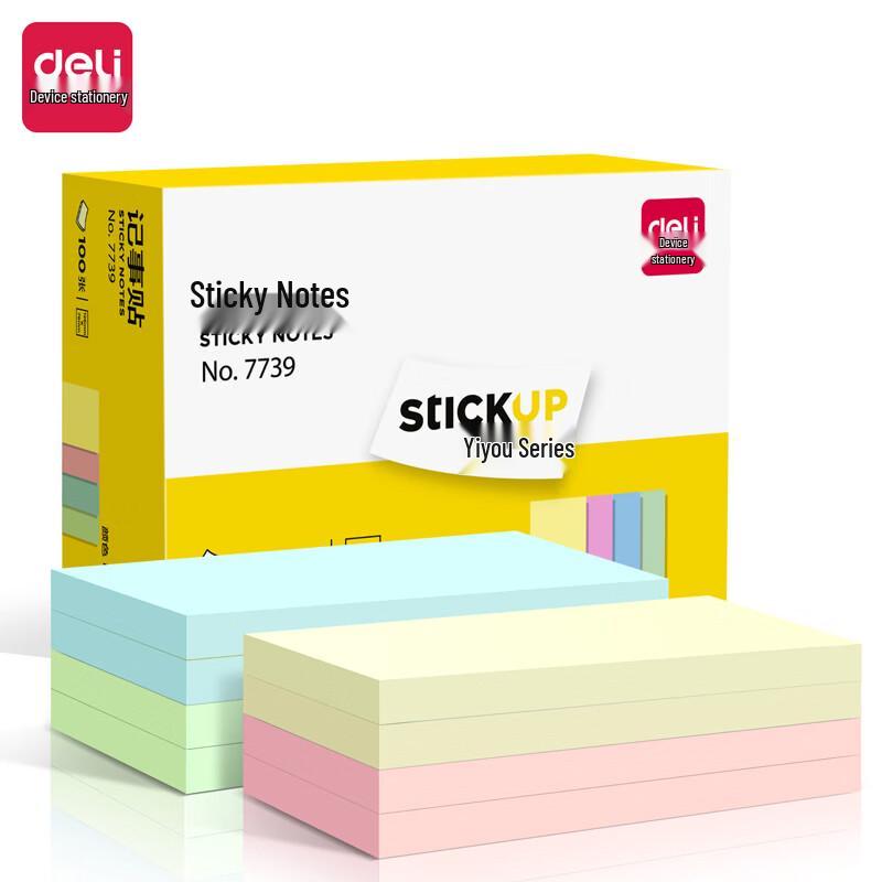 Deli 7739 Mixed Color Sticky Notes