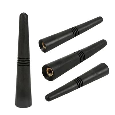 Universal Car Roof Antenna with Screws,Radio Strong Mount,FM,AM,DAB,Black,6.5cm Length,Mini,Short Vehicle Accessories