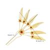 Ancient Thai Hair Sticks Rhinestone Golden Hair Fork Retro U-shaped Hairpin  Hanfu