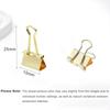 100 Pack Mini Gold Binder Clips 5/8 Inch (15 mm), Colored Little Paper Clamps, Small Tiny Micro Size Paper Clips for Office Home School Business 0.6"