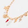 SHIXIN Starfish Conch Love Heart Imitation Pearl Red Chili Pendant Necklace Women Adjustable Clavicle Chain Summer Beach Jewelry
