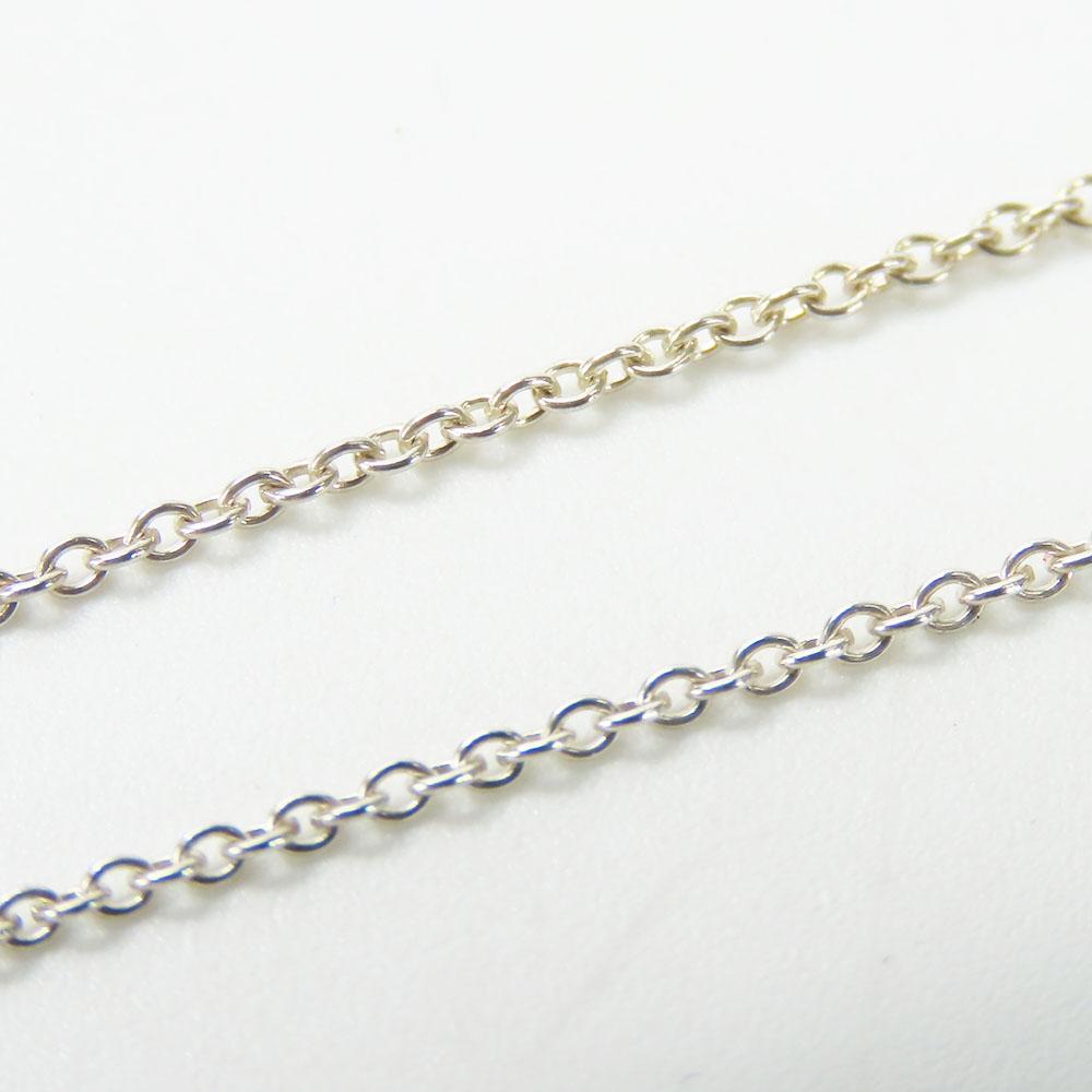 Used TIFFANY&Co. Necklace Curved Heart Silver925 4.1g Silver Accessories