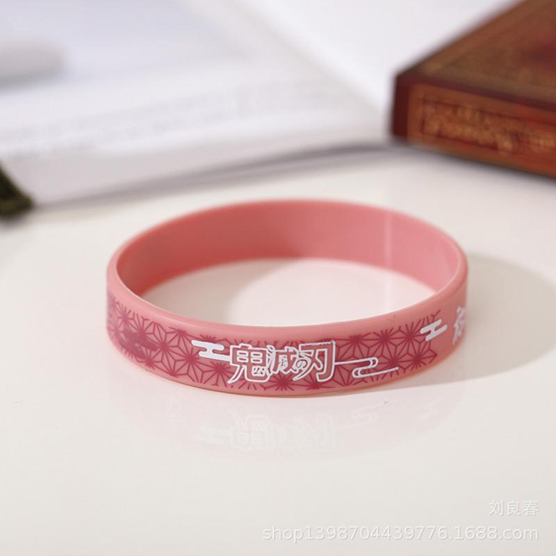 1 Stück Dämon Slayer Armband Silica Gel Cartoon Armreifen Anime Japan Dämon Slayer