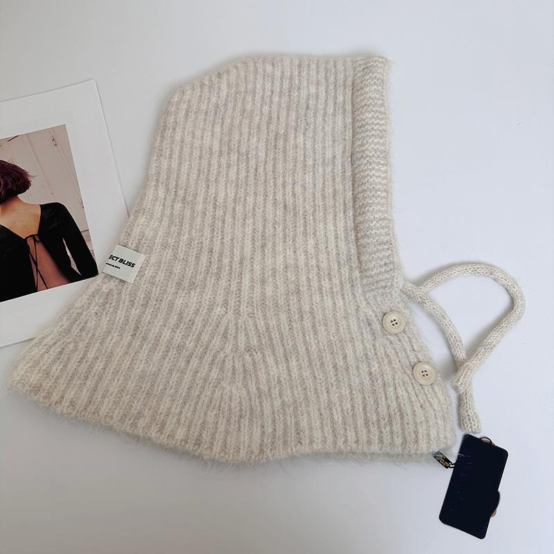 Women'S Winter Hooded Scarf & Ear Protector - Stretchy with Adjustable Drawstring Hood, Lightweight Warm Winter Hat & Neck Wrap