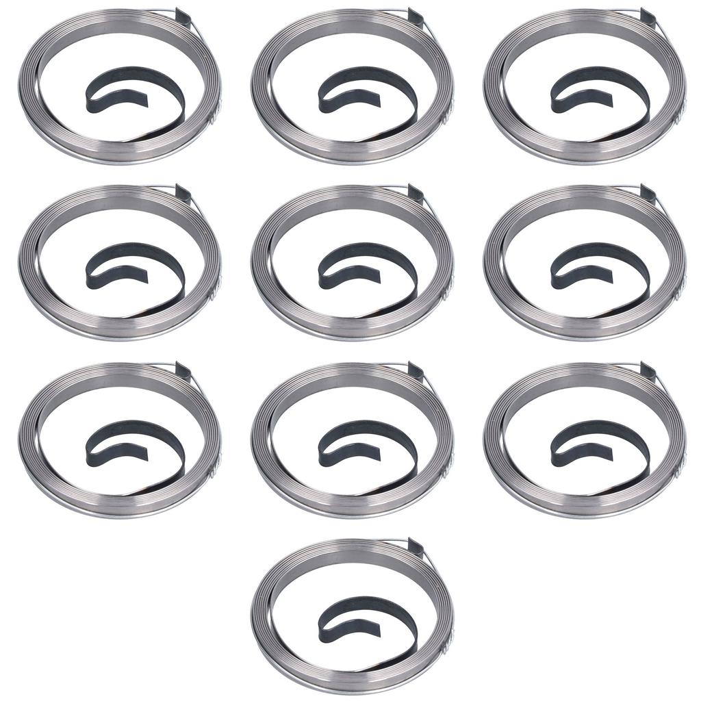 10Pcs Pull Starter Spring Metal Start Coil Accessory Part for 168F 170F Gasoline Engine