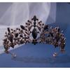 Baroque Birthday Crown Hair Accessory High End Travel Photography Crown Headwear Halloween Bun Hair Band Accessory