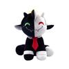 Black and White Sheep Ranboo Sit Plush Doll, Cute Cartoon Stuffed Figure Collectible Toy