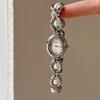 Luxury Pearl Inlaid Bracelet Watch Fashion Women Quartz Watches Brand Oval Dial Dress Wristwatches Dropshipping Relogio Feminino