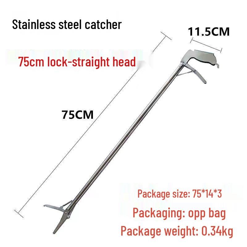 Telescopic Stainless Steel Fish, Shrimp, and Eel Catcher Hook