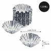 Shimomura Kihan Small Muffin Cups, 120 count, Aluminum, Made in Japan, Heat-Resistant, Oven-Safe, Bite-Sized Mini Muffin and Madeleine Pans, 3cm Botto