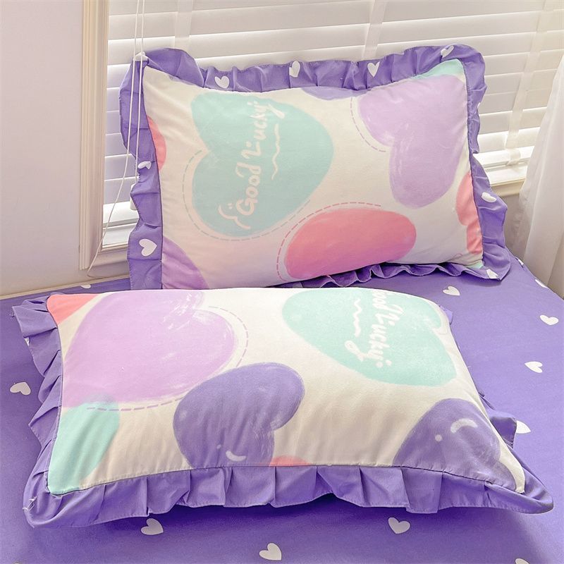 

2 шт. Мягкие и удобные наволочки из пряжи с цветочным кружевом | Принт с растениями и цветами, Подходят для спальни, постельного белья, чехол для подушки 2PCS 48 * 74cm