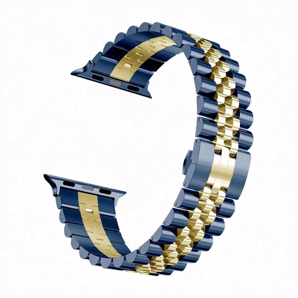 Stainless Steel Strap For Apple Watch Band 40mm 44mm 42mm 45mm 49mm Luxury Metal Bracelet for IWatch Series 1 2 3 4 5 6 7 8 9 SE