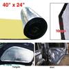 Isolant thermique de voiture SOURCING MAP Tapis isolation acoustique voiture porte capot moteur 10mm 40"x24" 100x60cm