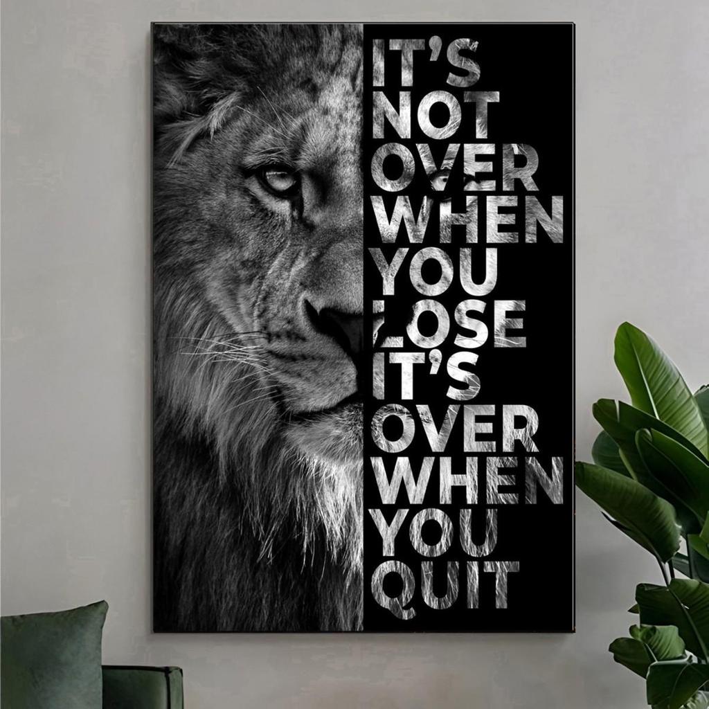 Framed Tiger Art Poster for Living Room, Bedroom, Office Decor