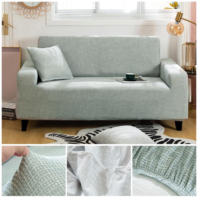 Cross Pattern Elastic Sofa Cover Stretch All-inclusive Sofa Covers for Living Room Couch Cover Loveseat Sofa Slipcovers