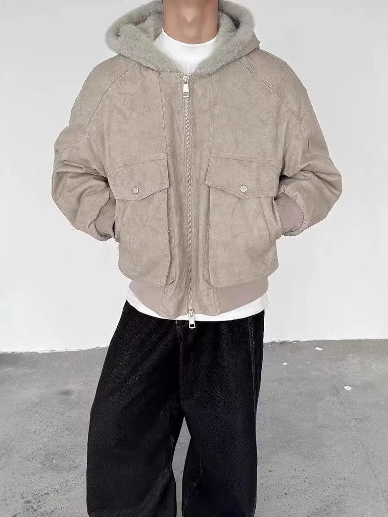 Men's Stylish Hooded Cotton Jacket - Warm, Versatile, and Trendy Winter Outerwear by Lazy Scoundrel