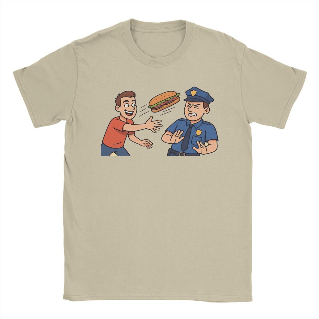 Dc Sandwich Guy T Shirt Summer  Trendy Cool T Shirts Men Pure Cotton Comfortable Oversized Top Tees Short Sleeve Y2K Retro