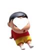 Shin-chan Phone Holder: Lazy Anime Figure Stand & Desktop Ornament