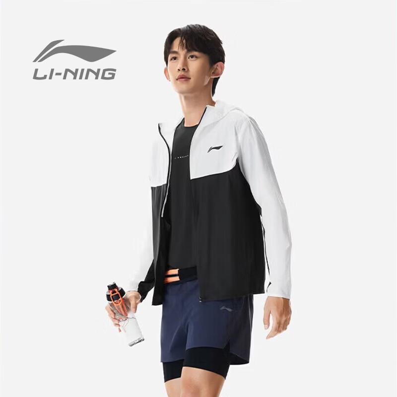 Li-Ning Men s Sun-Protective Hooded Windbreaker M