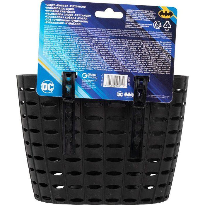 Panier De Rangement - DC COMICS - Batman - Noir/Jaune - 14x12x20 Cm - Attaches Fournies