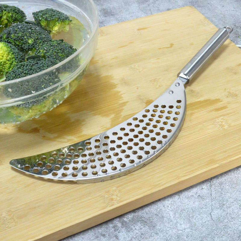 Stainless Steel Strainer Pot Side Pan Drainer Leakproof Vegetable Rice Wash Water Filter Basket Baffle Drainer Tool Home Kitchen