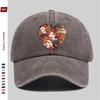 pc Heart Pattern Labrador Print Baseball Cap Casual Decorative Design Sun Hat Comfortable And Lightweight MultiColor Optional