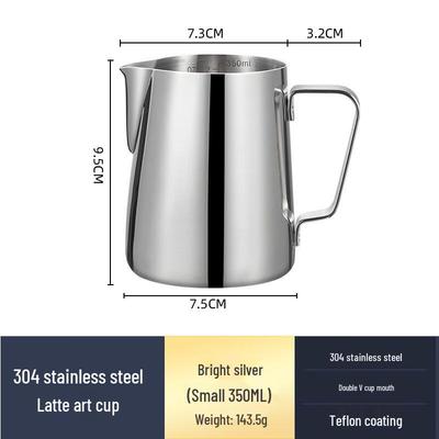 Shangqi 304 Stainless Steel Latte Art Milk Frothing Pitcher