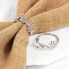 2/4/6Pcs Bismillah Napkin Rings Eid Mubarak Muslim Islamic Ramadan Kareem Alloy Napkin Buckle Wedding Dinner Table Decorations