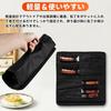 Knife Case, Storage Case for 5 Knives, with Handle for Easy Carrying, Foldable Pocket Design, Durable Fabric, Tear-Resistant, Water-Repellent, Knife H