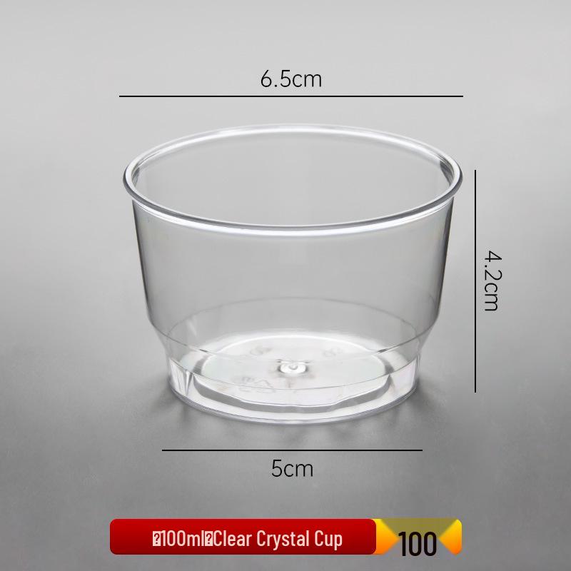 Disposable Thickened Transparent Kung Fu Tea Cup - Anti-scalding, Food-grade, Small Baijiu Tasting Cup