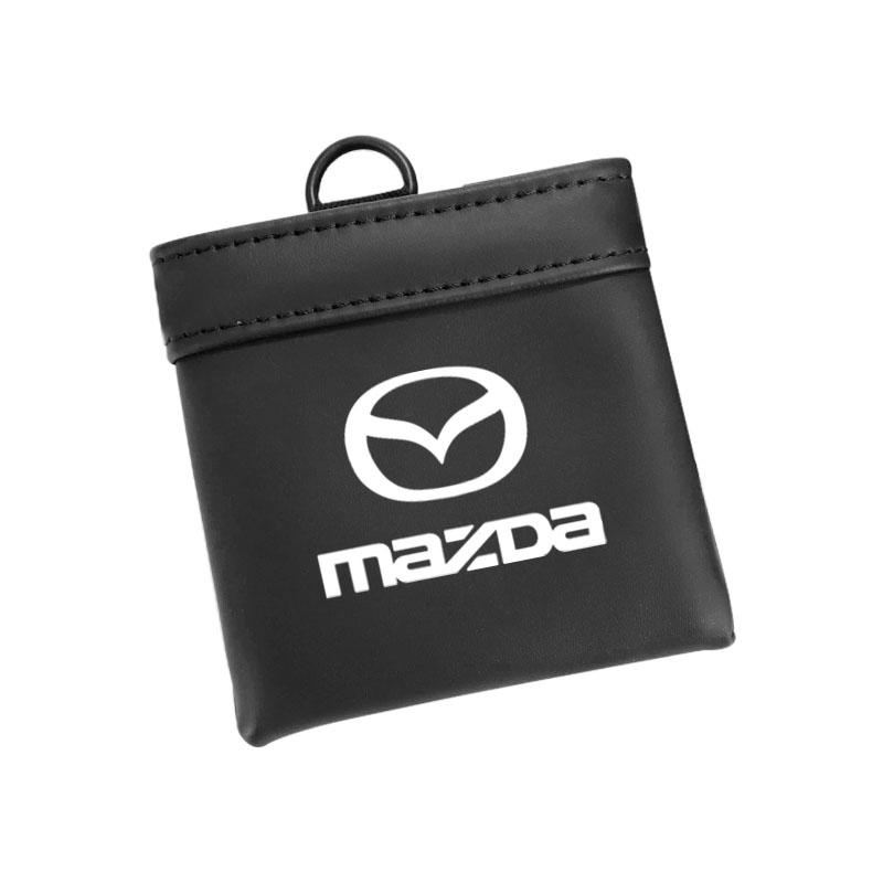 Car Leather Storage Bag Glasses Phone Key Organizer Box For Mazda 2 6 3 CX5 CX80 CX70 CX90 MX30 CX60 CX50 CX30 BT50 e-TPV CX3