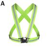 Cycling Reflective Strip Safety Vest Adjustable Highly Elastic Electric Scooter Reflective Vest For Running Jogging Fishing Set