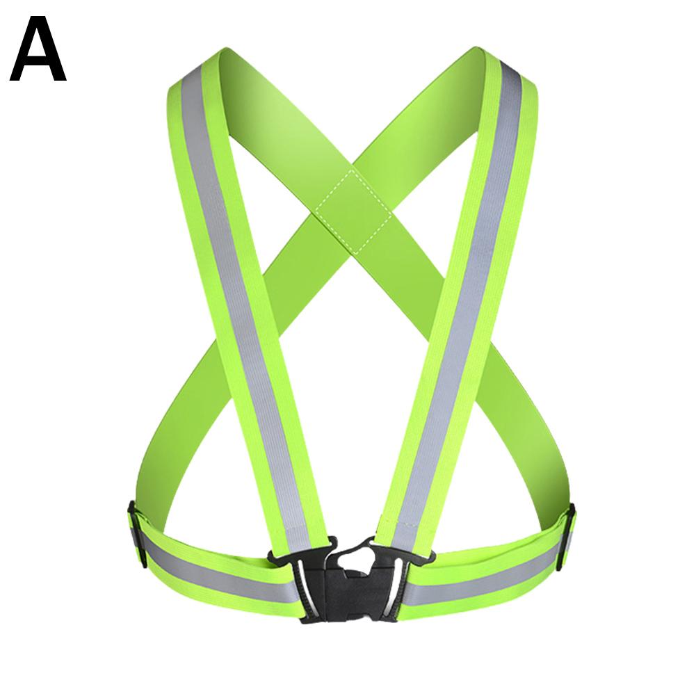 Высокоэластичный светоотражающий жилет-пояс Безопасность ночных работ Бег Велоспорт Безопасность Светоотражающий жилет Высокая видимость Светоотражающий Безопасный