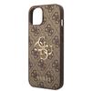Guess Guhcp15S4Gmgbr Iphone 15 / 14 / 136.1 Brązowy/Brown Hardcase 4G Duże Metalowe Logo