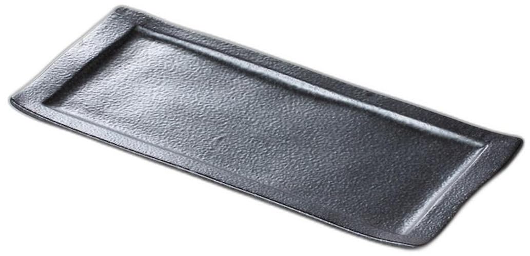 

Large Black and Silver Plate x 14 x Sanma Plate Setomonohonpo [31.5 2cm]