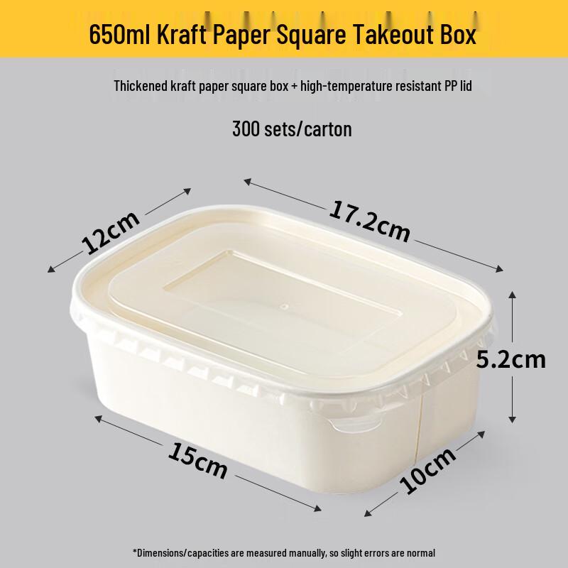 Disposable Kraft Paper Salad Container
