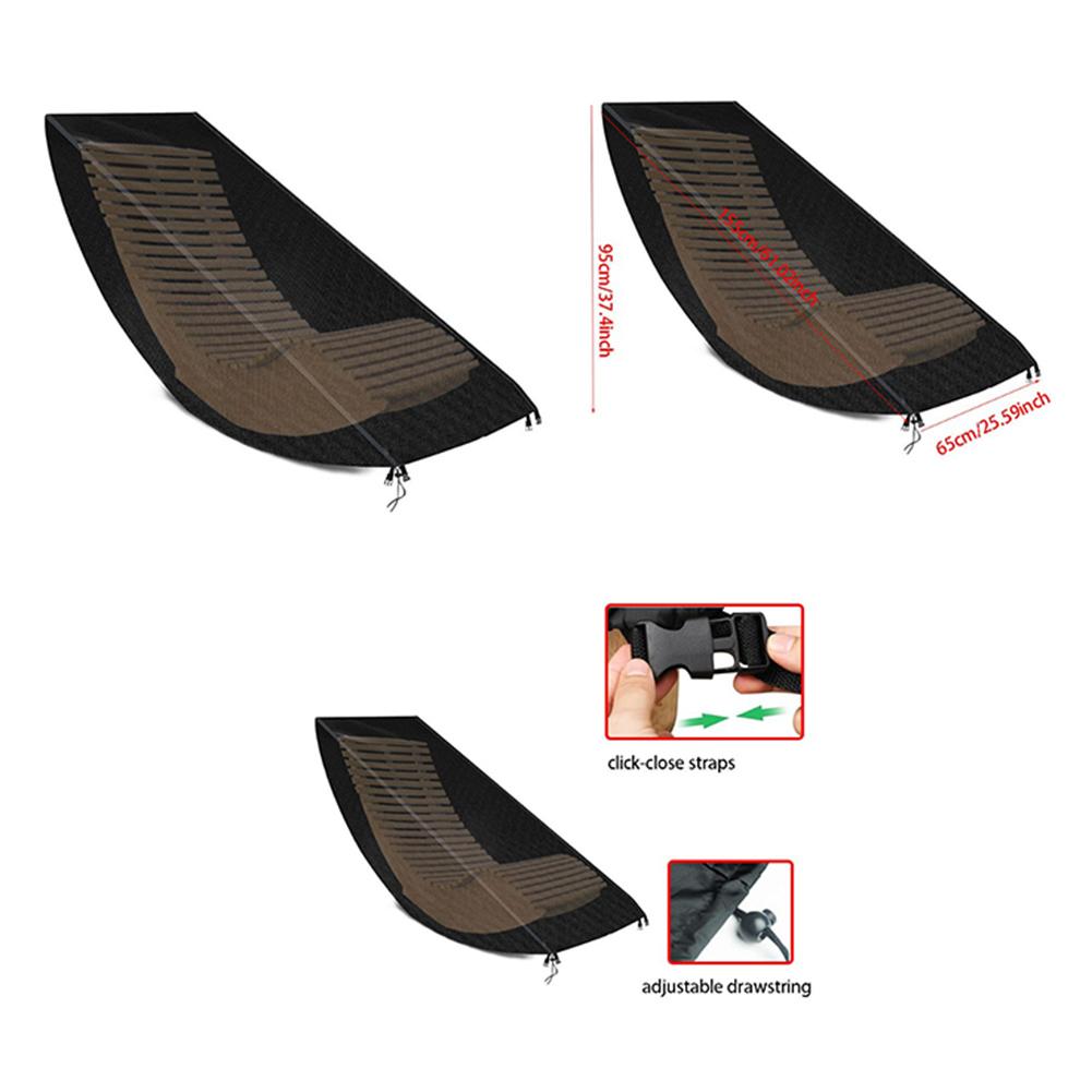 Dust Cover with Waterproof and Windproof Features for Garden Lounge Chair Furniture Made from Tear Resistant Oxford Fabric