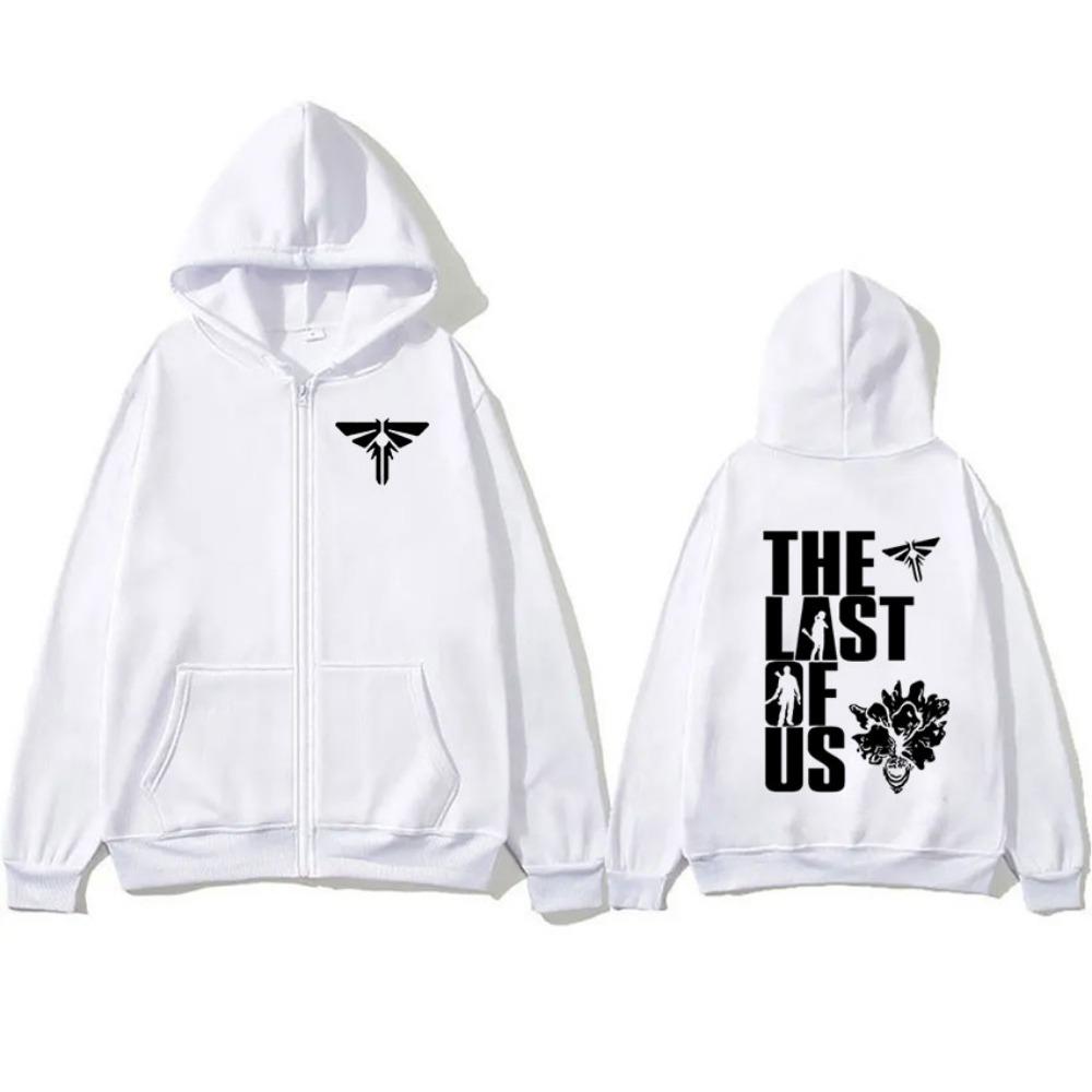 The Last of Us Mark Print Zipper Hoodie Men Women Retro High Quality Harajuku Zip Up Sweatshirt Fashion Oversized Jacket Hoodies