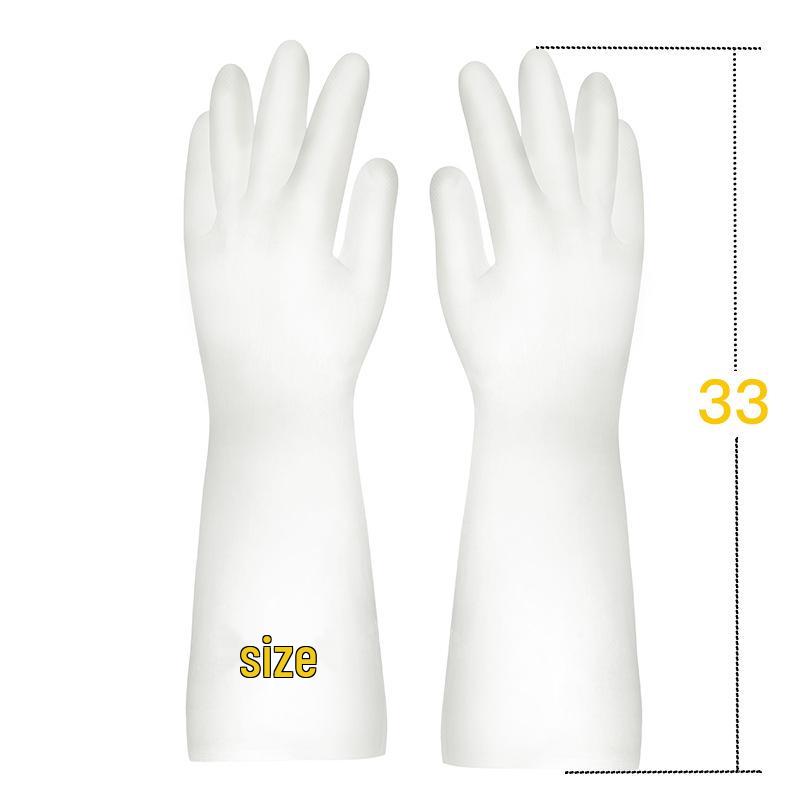 Kadın Dayanıklı Su Geçirmez Nitril Kauçuk Mutfak Temizlik Eldivenleri