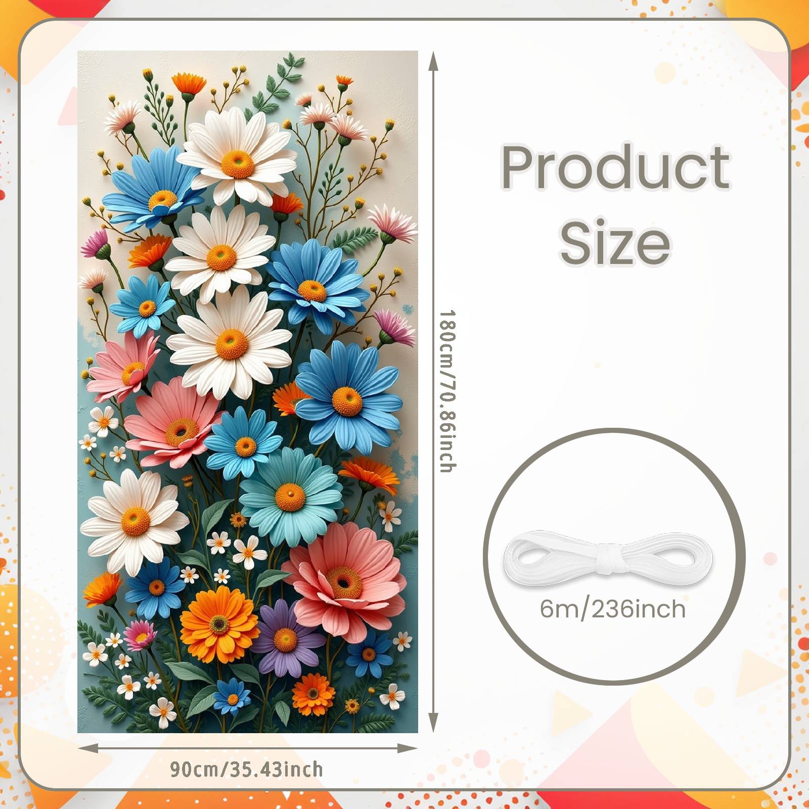 

Spring Backdrop Vibrant Colors Garden Display Floral Display Lightweight Material Flower Display For Photo Shoot Spring Event