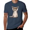 Raccoon In Sunglasses Showing A Rock Sign TShirt Regular Fit Plain Tee Shirt