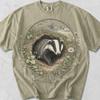 European Badger Vintage Illustration T-Shirt – Comfort Colors Cotton Wildlife Tee