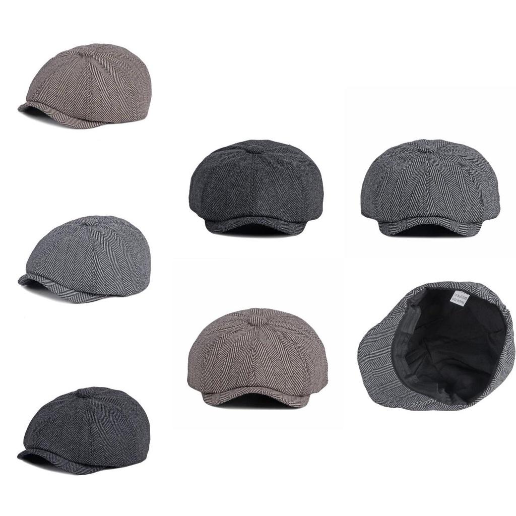 Klassische Shelby Peaky Blinders Mütze aus Wolle für Herren