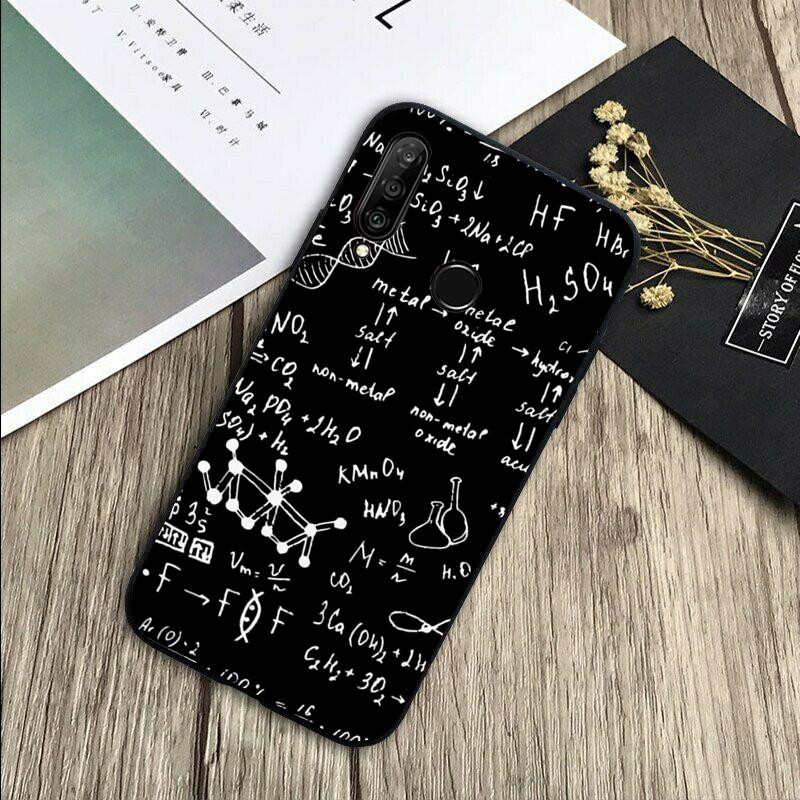 

Чехол для Huawei Nova 11 9 10 SE Y70 Y60 Y90 Y61 Y91 Y73 Y72 12i 11i 8i P30 P40 Lite P60 Pro с формулами по физике, науке и математике Huawei Nova 3i